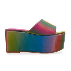 Lemon drop - Awesome LENTICULAR  color shifting rainbow platforms